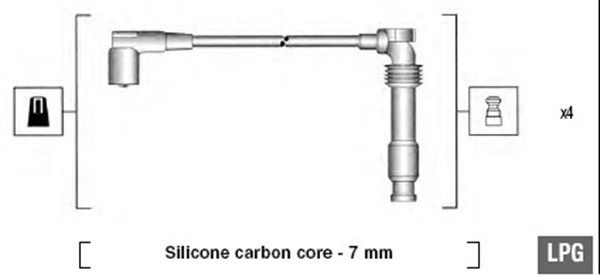 MAGNETI MARELLI Sytytysjohtosarja 941125320684